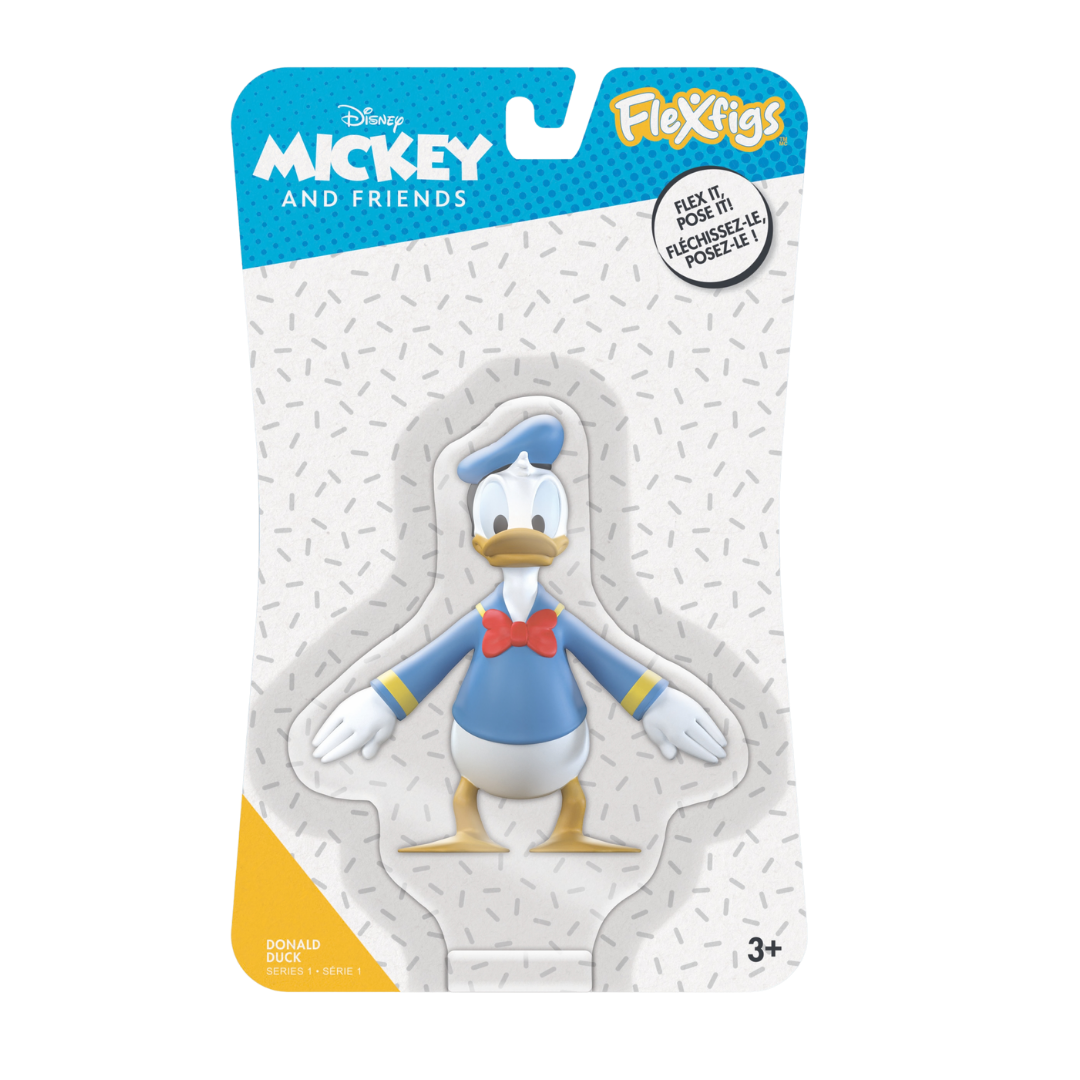 #55057 Donald Duck 3¾” FlexFigs™ Figure – Disney Mickey and Friends.     Min Qty 4