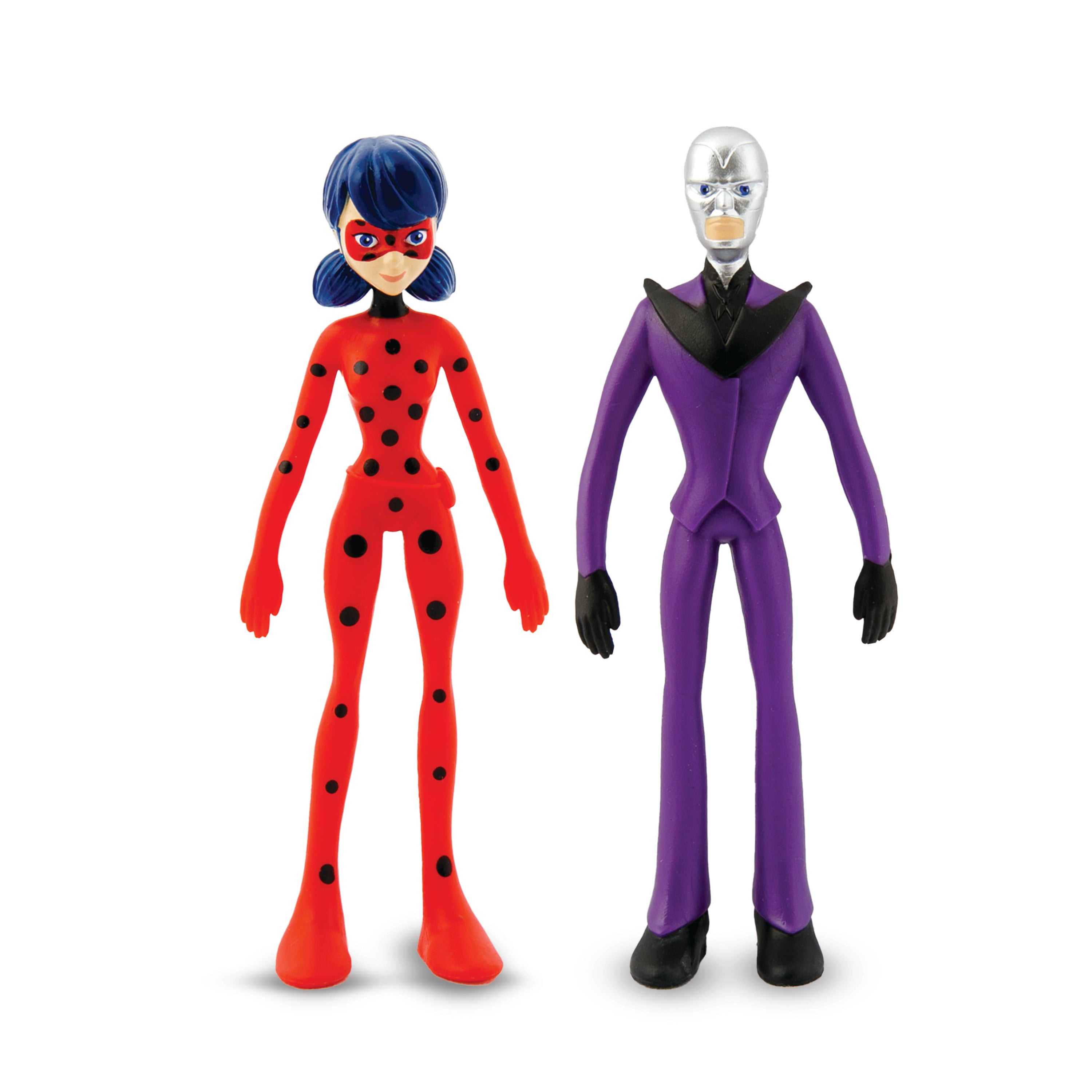 #55150 FlexFigs™ Miraculous “Transformation” 2-Pack (Ladybug & Hawk Moth).     Min Qty 6