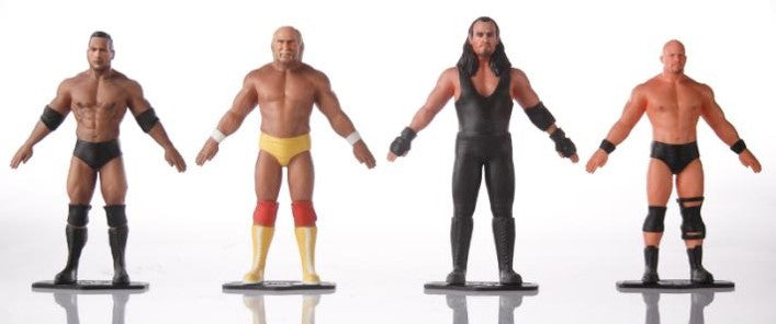 #55254 FlexFigs™ WWE Legends 4-Pack (Stone Cold, Undertaker, Hulk Hogan & The Rock).   Min Qty 2