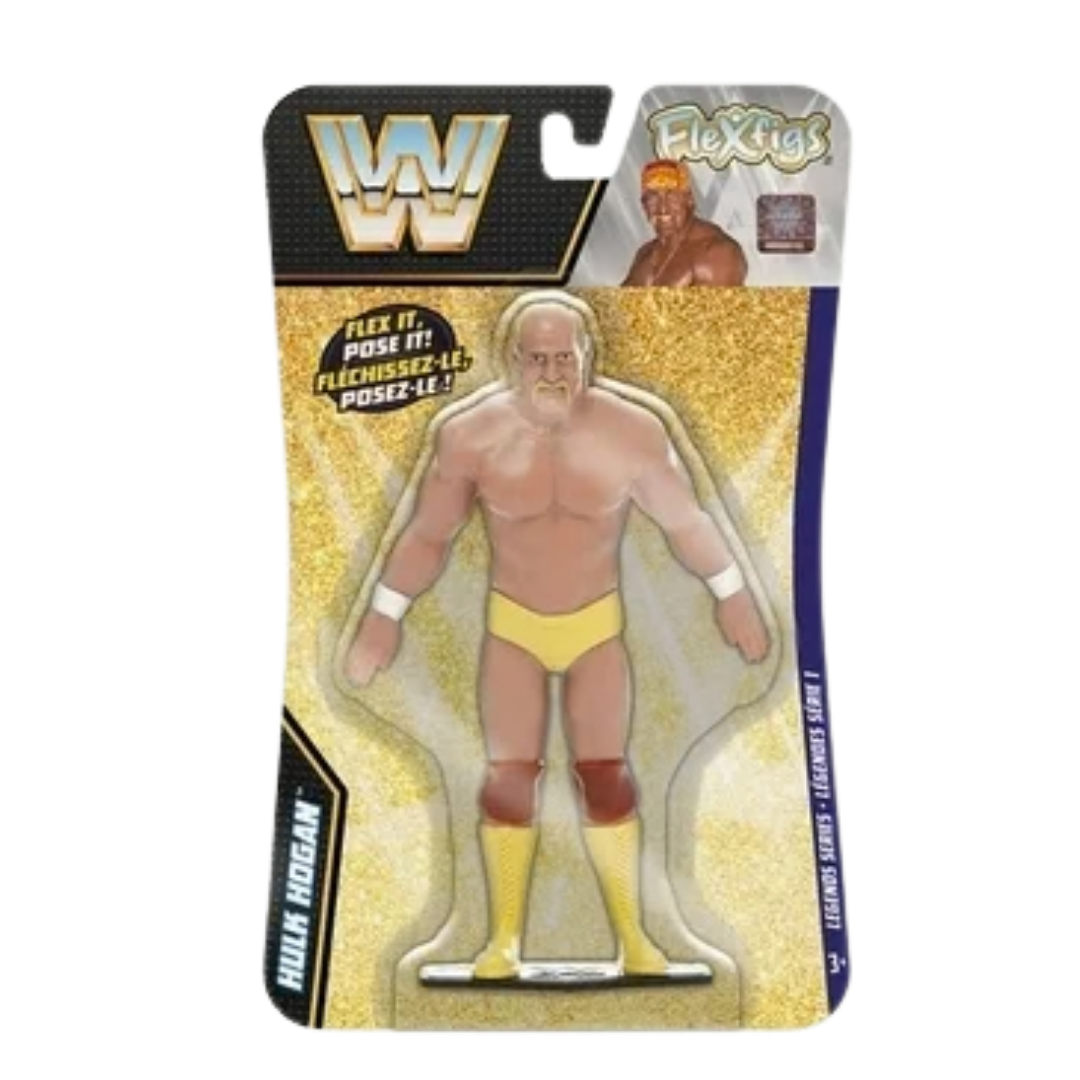 #55234 FlexFigs™ WWE Hulk Hogan 5¾" Bendable Figure.      Min Qty 4