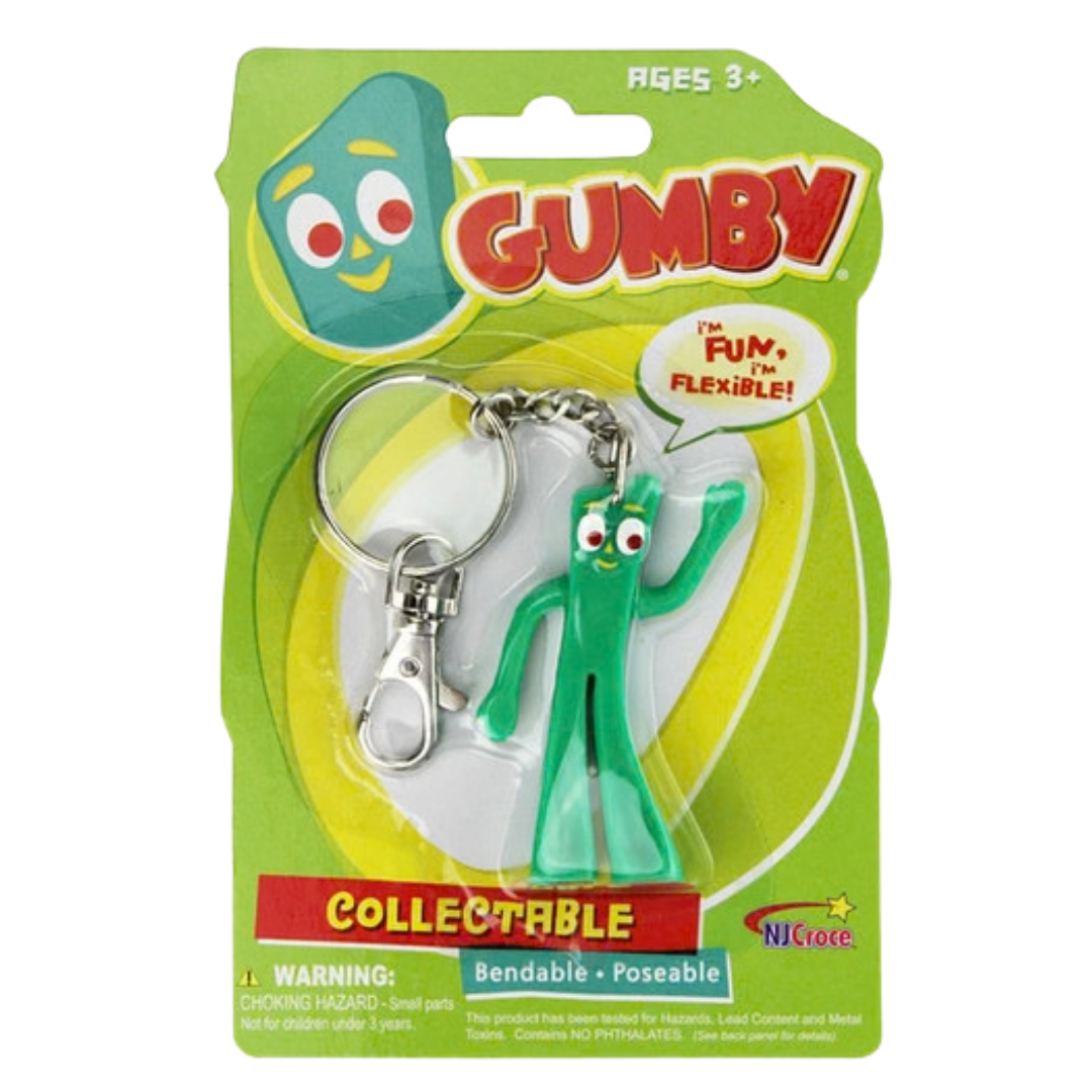 #KR 108 Gumby 3in Bendable Keychain.      Min Qty 4
