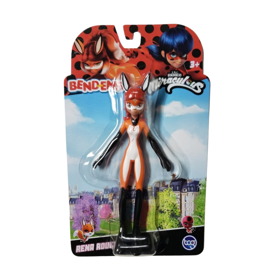 #55049 FlexFigs™ Miraculous Rena Rouge 5.5" Bendable Figure.    Min Qty 12