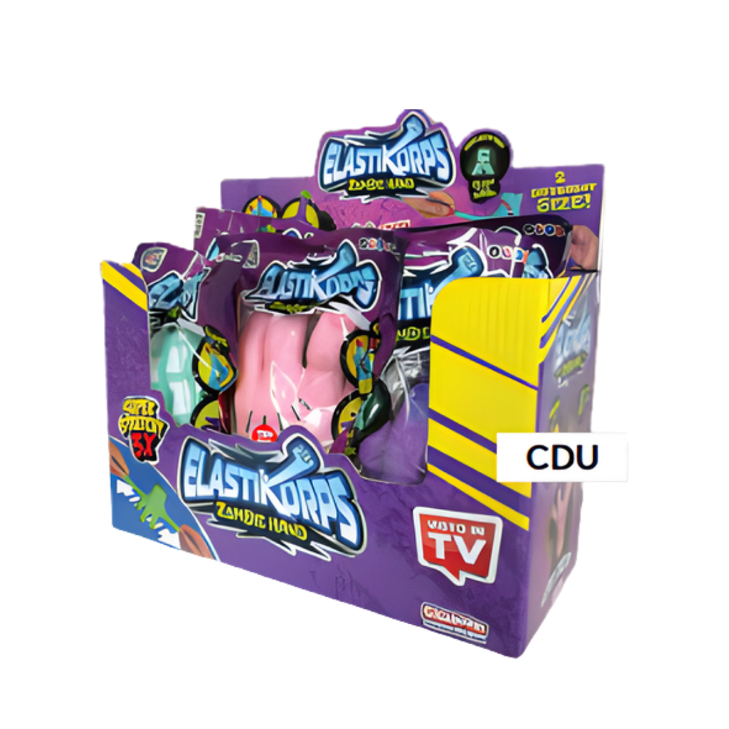 #ZOHASF 8" Elastikorps Zombie Hand Asst. 6/CDU.   Min Qty 6