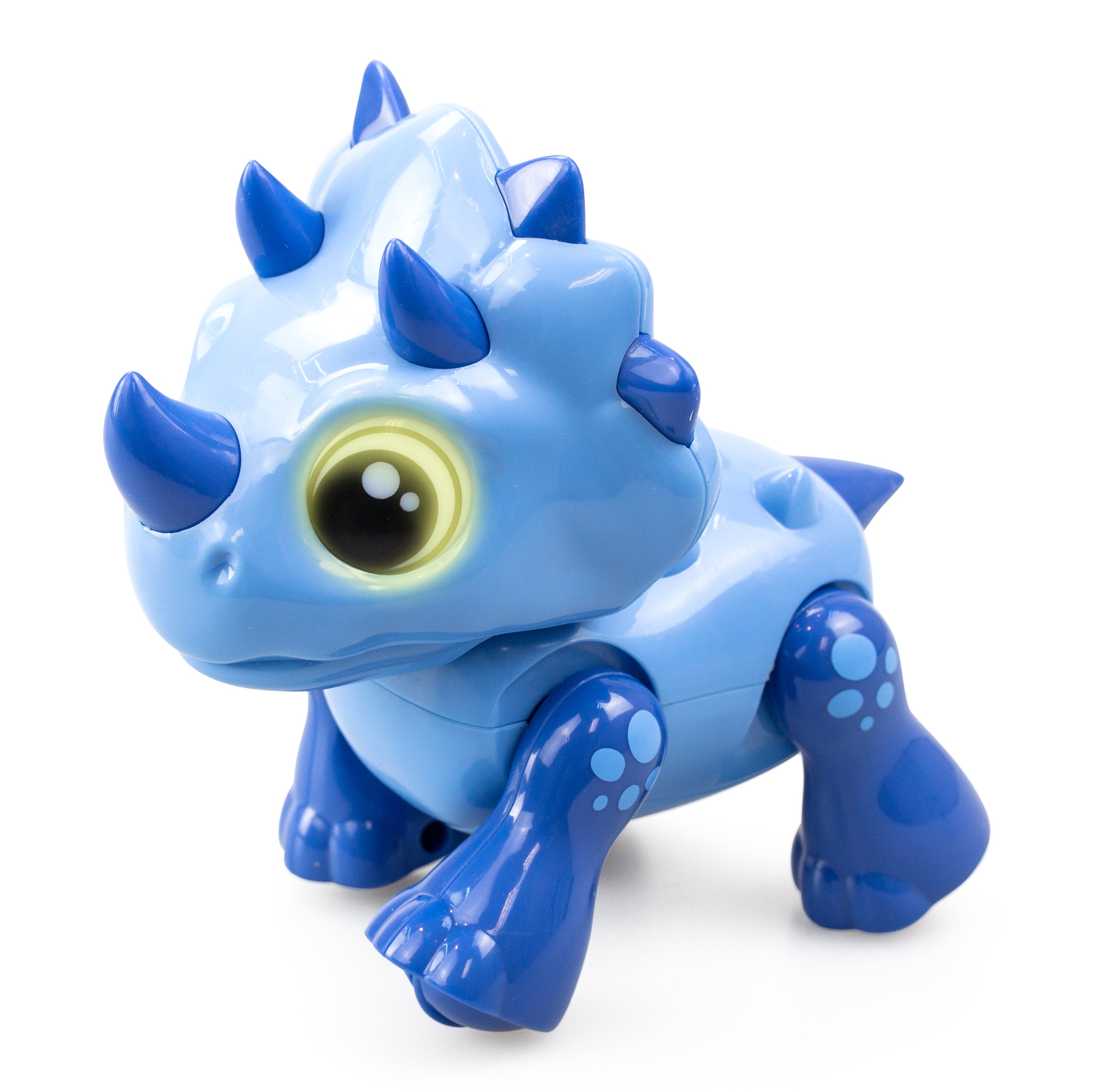 #88593 Dino Heads Up Interactive Blue Triceratops Toy.     Min Qty 12