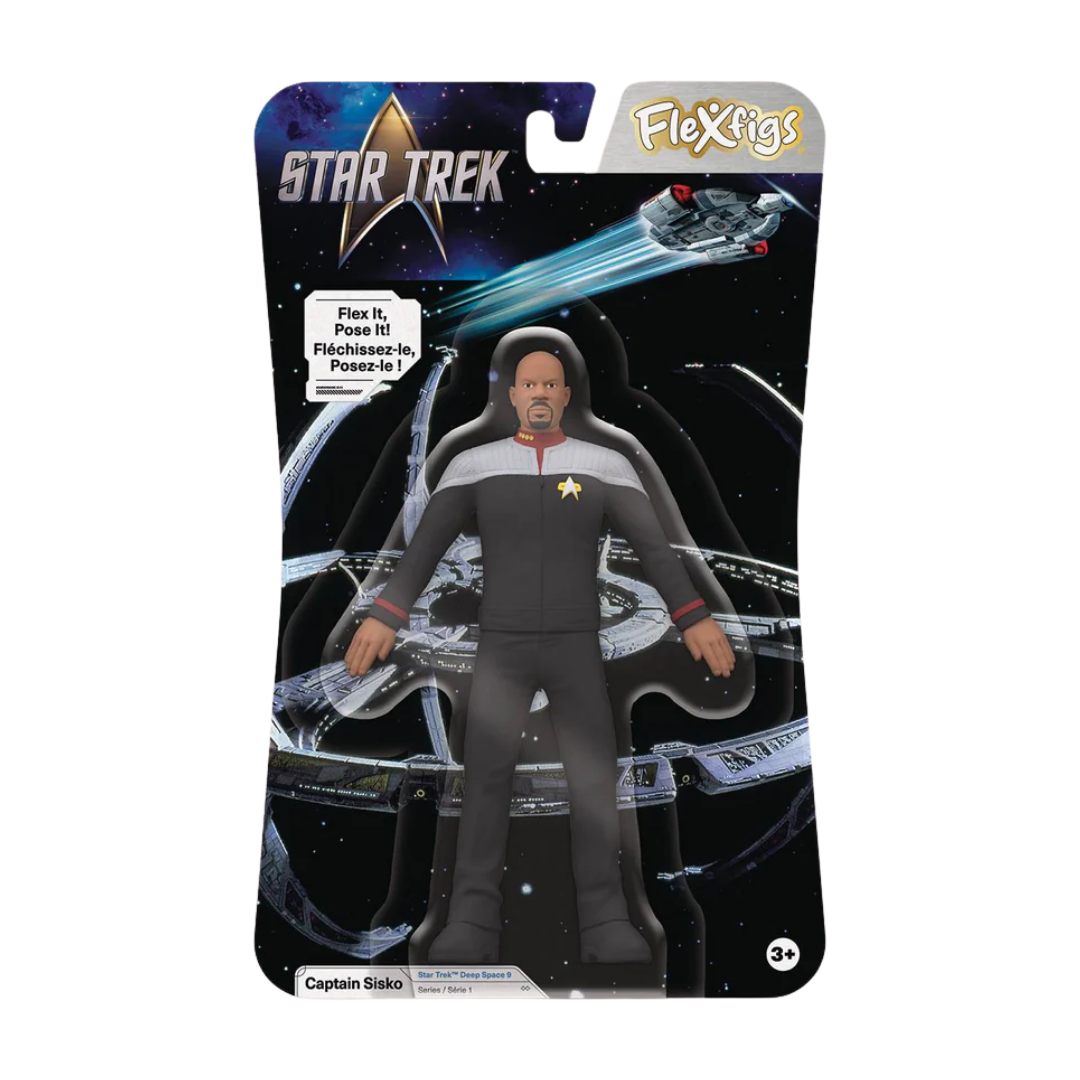 #55032 FlexFigs™ Star Trek™ Captain Sisko 5” Bendable Figure.    Min Qty 4