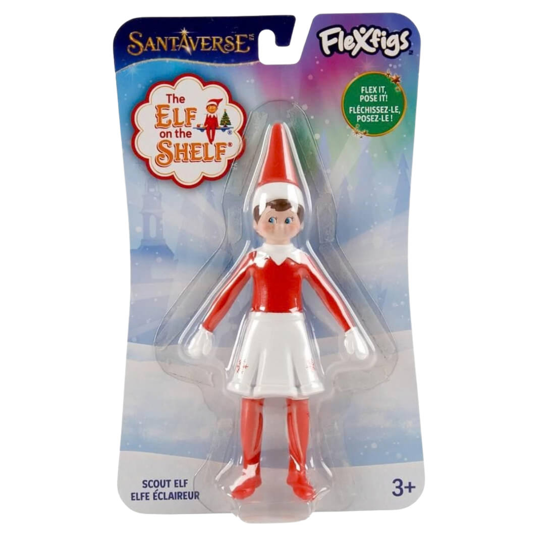 #58924 Elf on the Shelf® FlexFigs™ Scout Elf Girl Blue Eyes 5¾” Bendable Figure.    Min Qty 4